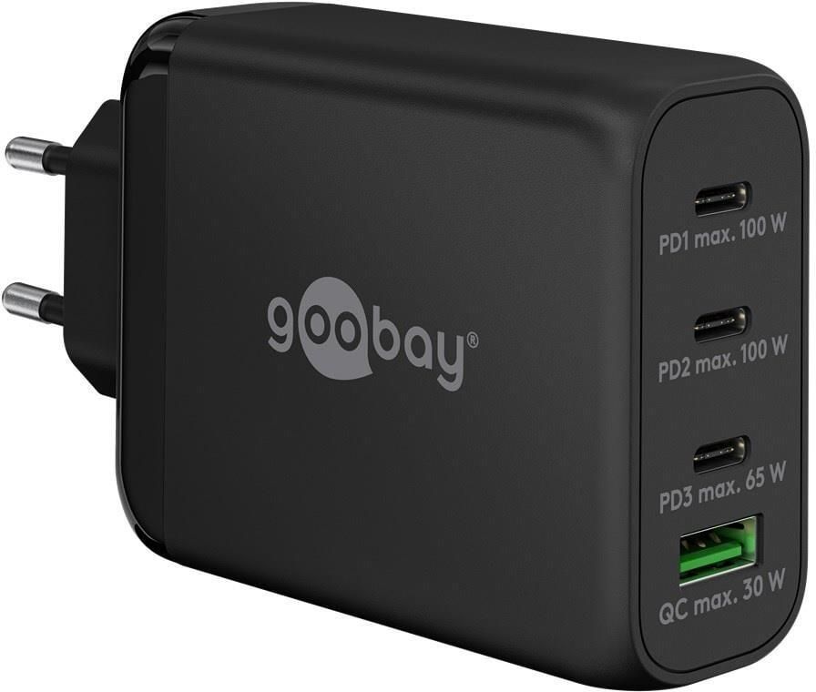 Enzo Goobay USB + 3x USB-C snellader 100w zwart 9550198