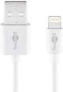 Enzo Goobay USB-lightning laadkabel 1m wit 9550380