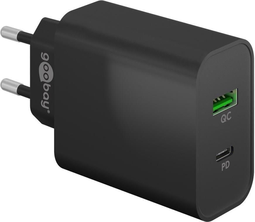 Enzo Goobay USB + USB-C snellader 45W zwart 9550193