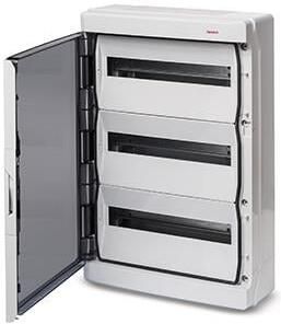 Enzo Groepenkast leeg 3 rij met deur + dinrail IP65 4517696