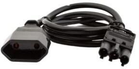 Enzo GST18© compatible verloopsnoer 90cm naar contra euro stekker 6161250 - Foto 1