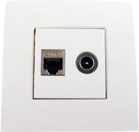 Enzo Hirschmann Inbouw combidoos COAX DATA CAT6 EDB02 2300306