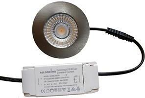 Enzo Hope Meubelspot inbouw LED 4 5W 3000K geschuurd staal 5012542