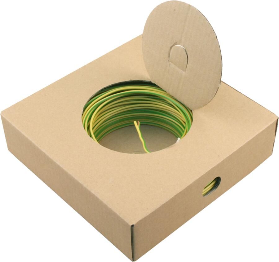 Enzo Installatiedraad 2.5 mm². 100 m geel groen 01.265.04