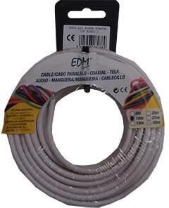 Enzo Kabel ovaal plat 2x1qmm wit 10m 1242081