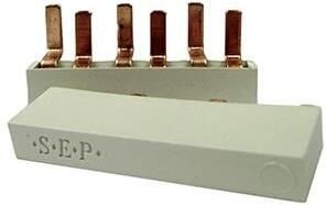 Enzo Kamrail 2 fase 10pol. 2x17 8mm 8x9mm gebogen wit 4000320