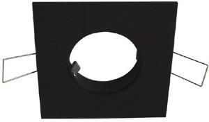 Enzo Klemko Inbouwplaat voor Verona 1v vierkant ZWART LED0963