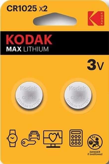 Enzo Kodak CR1025 lithium knoopcel batterij blister(2) 3241000