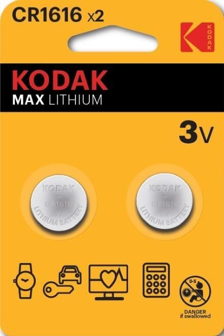 Enzo Kodak CR1616 lithium knoopcel batterij blister(2) 3241020