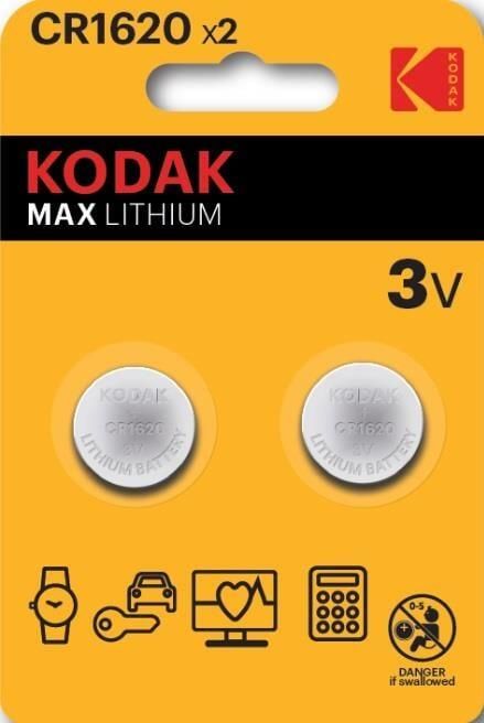 Enzo Kodak CR1620 lithium knoopcel batterij blister(2) 3241030