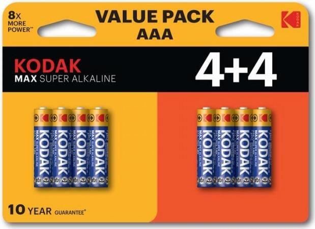 Enzo Kodak MAX alkaline batterij AAA blister(8) 3017210