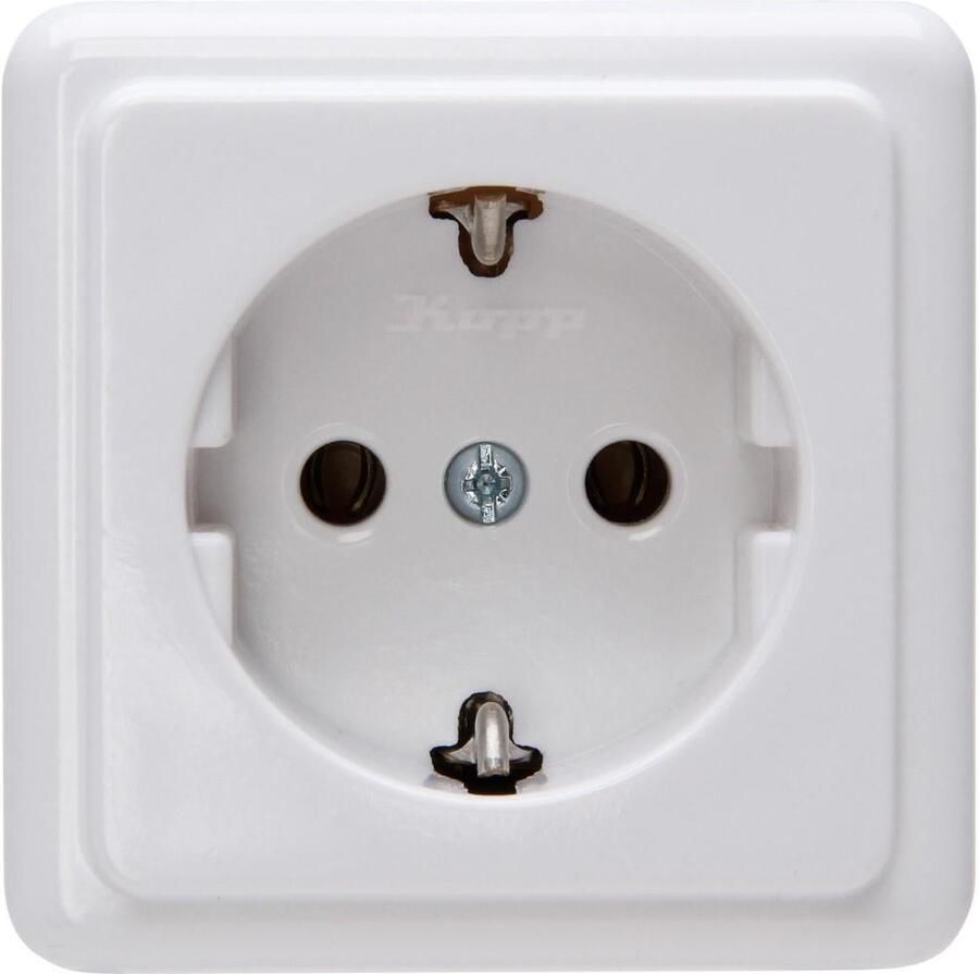 Kopp Standard wandcontactdoos enkel RA arctic wit