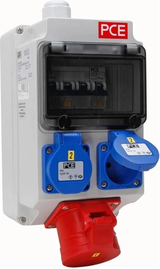Enzo Kopp CEE wandverdeler 1xCEE 5P 16A 400V + 2xWCD 6316165