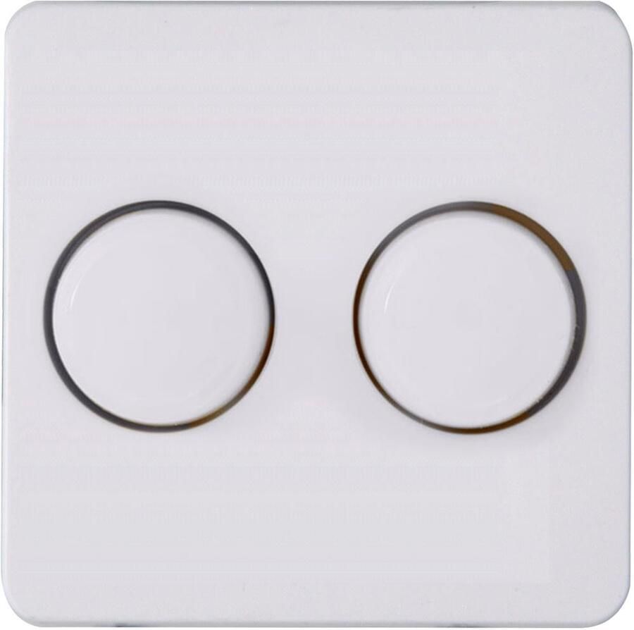 Enzo Kopp HK02 arctic wit afdekplaat + knop DUO dimmer 4621035