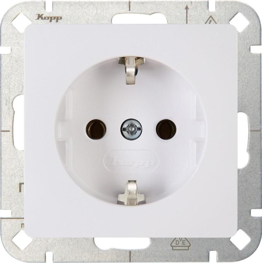 Enzo Kopp HK05 arctic wit inbouw stopcontact RA 4621490