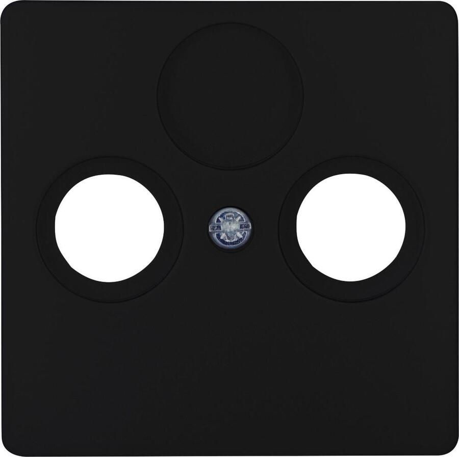 Enzo Kopp HK05 mat zwart afdekplaat voor coax 4621640