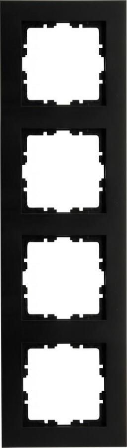 Enzo Kopp HK07 PURE mat zwart 4 voudig afdekraam 4624730