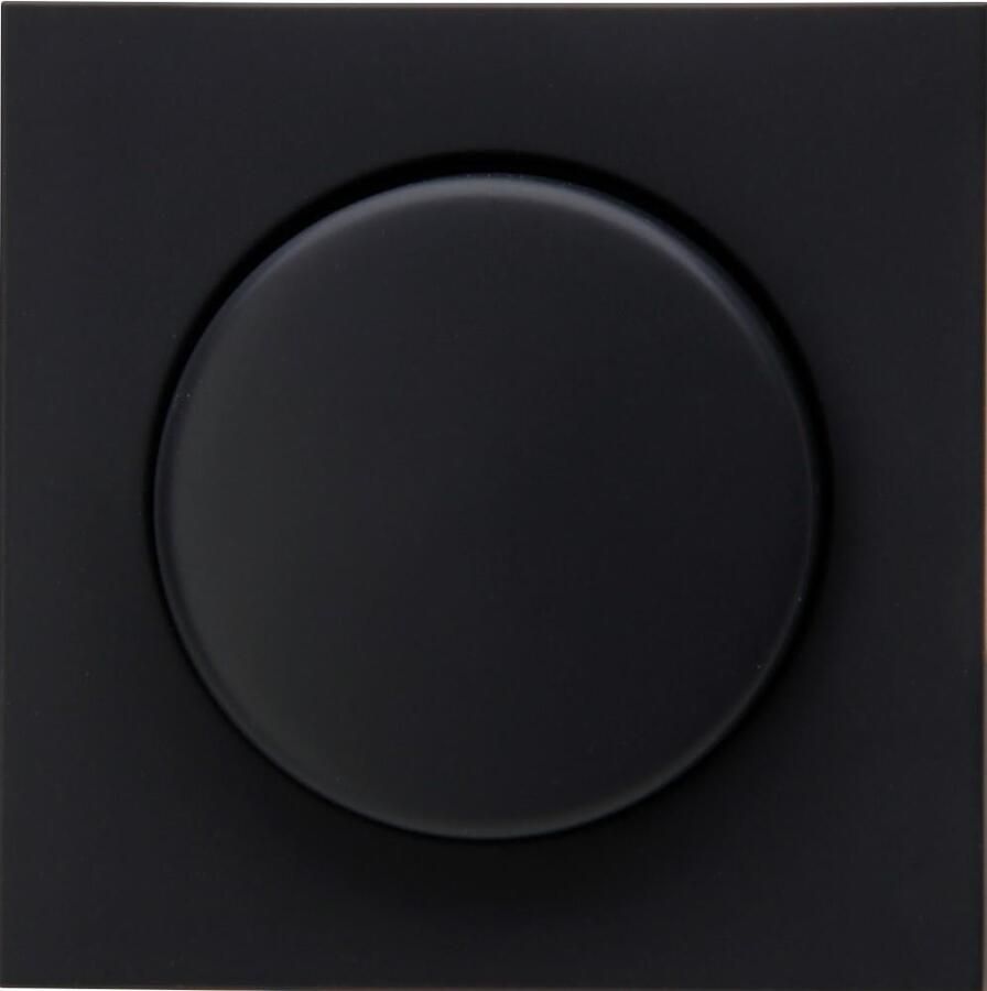 Enzo Kopp HK07 PURE mat zwart afdekplaat + knop dimmer 4624530