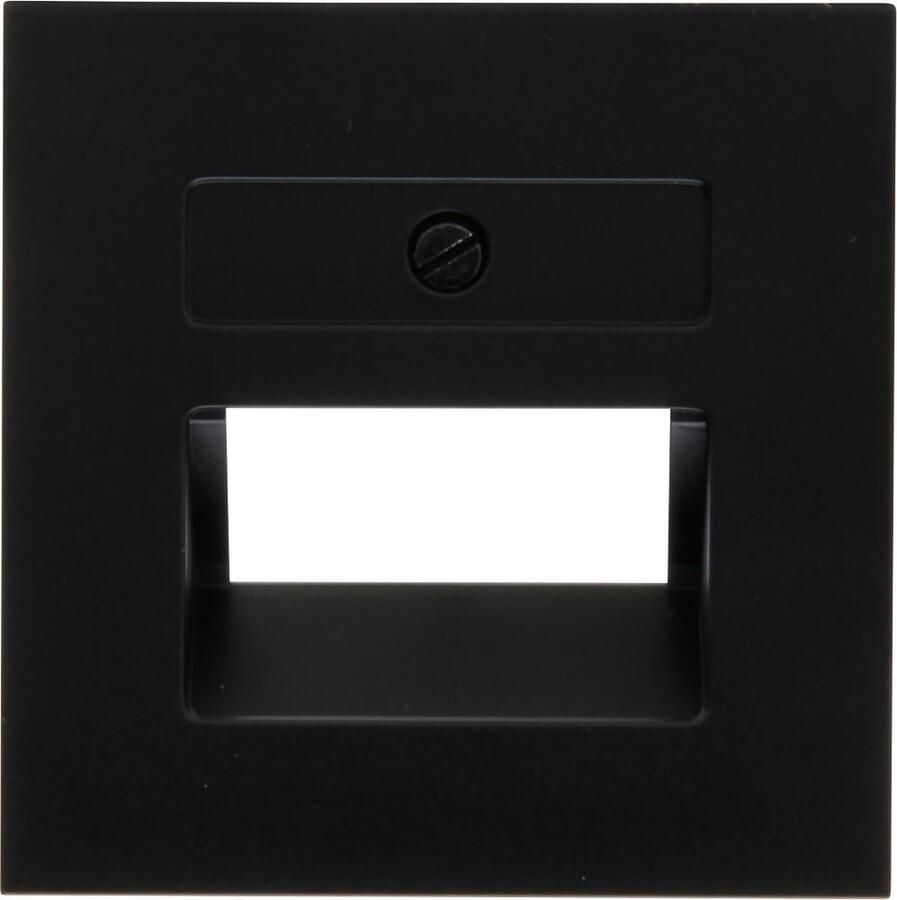 Enzo Kopp HK07 PURE mat zwart afdekplaat UTP dubbel 4624560