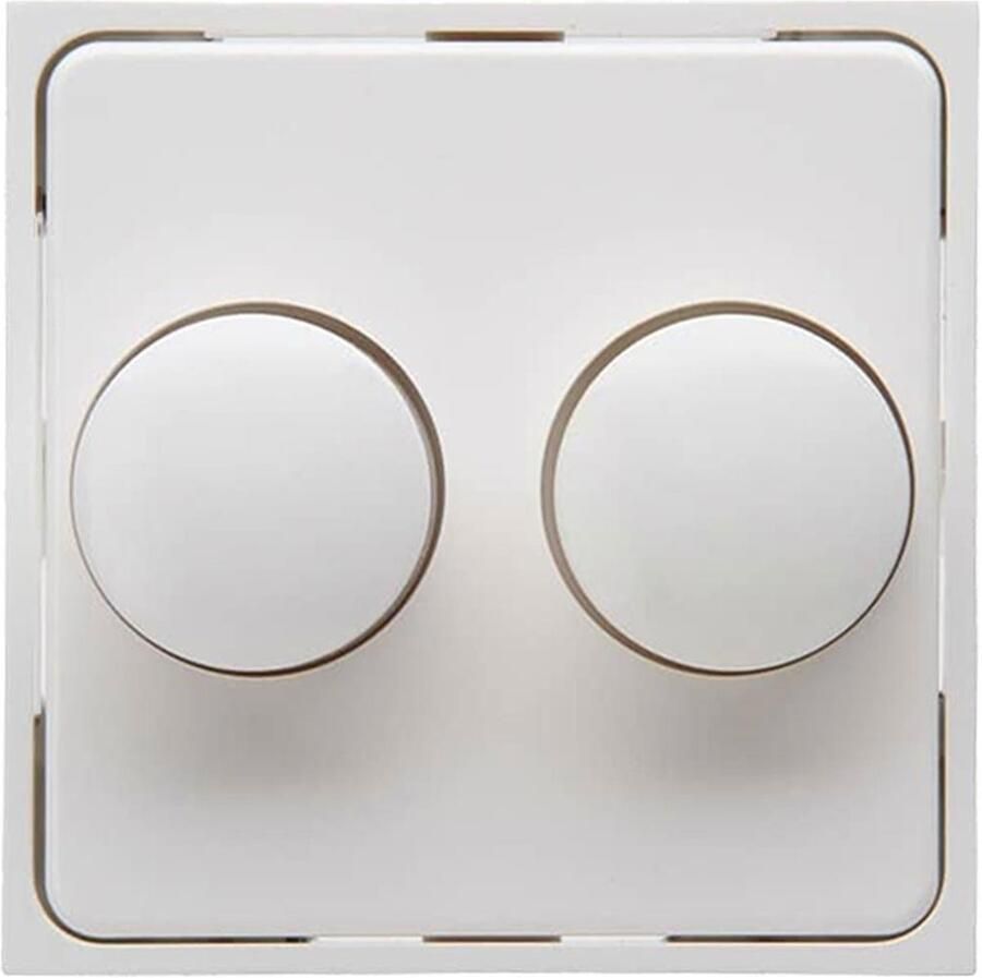 Enzo Kopp HK07 WIT afdekplaat + knop DUO dimmer 4622035