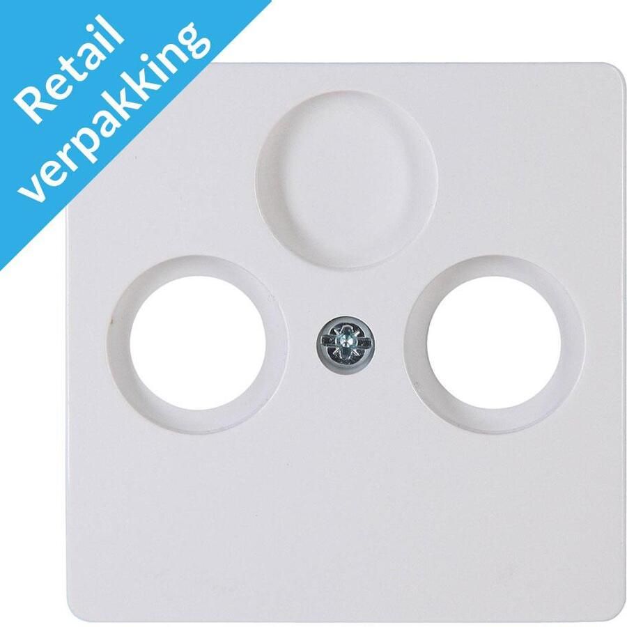 Enzo Kopp Paris arctic wit afdekplaat voor coax 4625040
