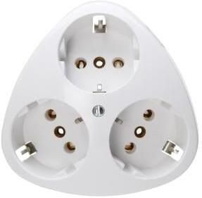 Enzo Kopp Stopcontact RA inbouw 3-voudig artic wit 4677041