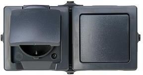 Enzo Kopp SWD opbouw combinatie RA wissel horizontaal antraciet 4628255 - Foto 2