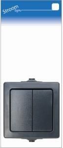 Enzo Kopp SWD opbouw schakelaar serie antraciet 6628270