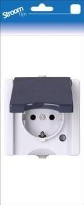 Enzo Kopp SWD opbouw stopcontact RA enkel 6628100
