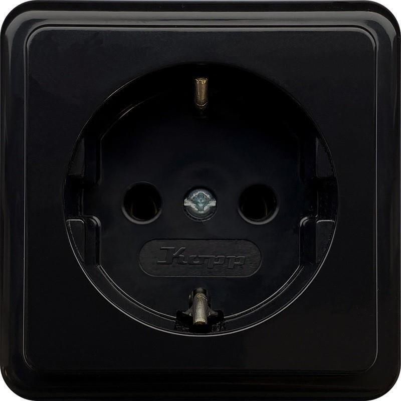 Enzo Kopp ZWART opbouw stopcontact RA 4626100