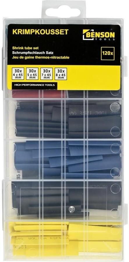 Enzo Krimpkous assortimentsdoos 120 delig gekleurd 45mm 4141003 - Foto 2