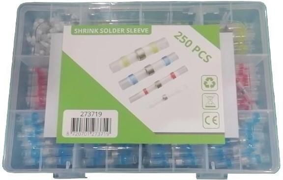 Enzo Krimpkous soldeer connector 0.25-6mm set 250 delig 4143124