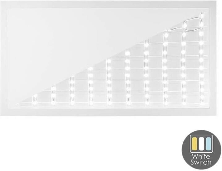 Enzo LED backlit paneel wit 120x60cm 50W 5000Lm Tri-White 5016100