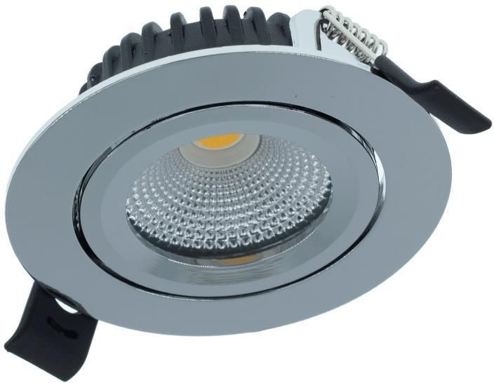 Enzo LED inbouwspot 5W 2700K 85mm 36gr rond verstelbaar chroom LED4613