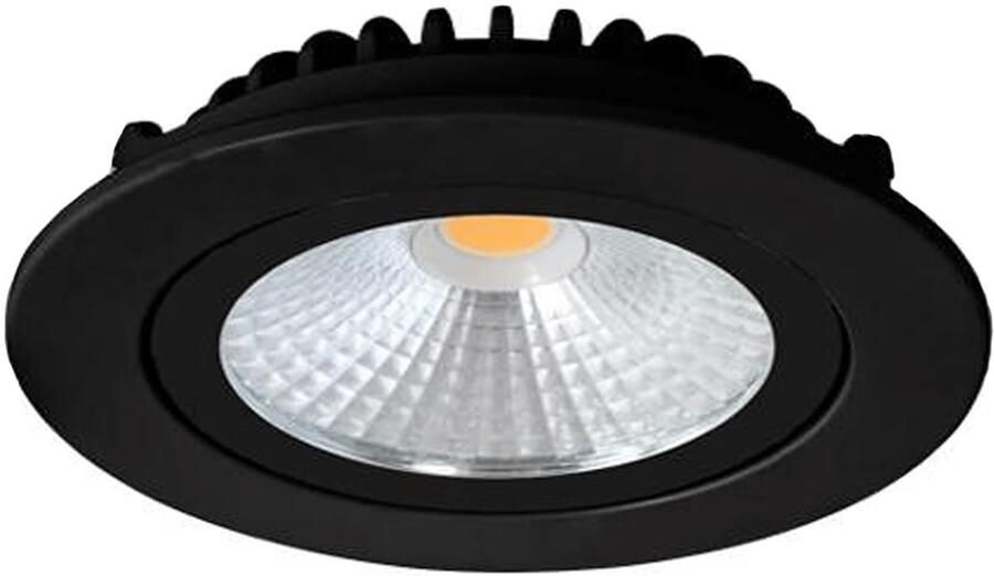 Enzo LED inbouwspot 5W 2700K 85mm 36gr rond verstelbaar zwart LED4611
