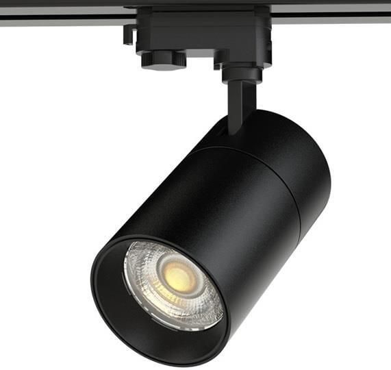 Enzo LED railspot 3-fase 30W zwart Tri-White dimbaar 5050654