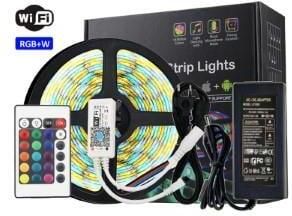 Enzo LED strip flex SET 5m 5050 12V IP65 RGBW WiFi compleet LED1091