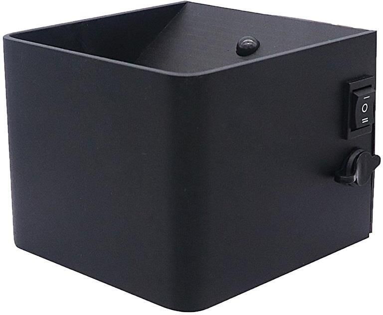 Enzo LED Wandlamp 6W oplaadbaar zwart 2700K met sensor 5082095