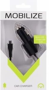 Enzo Mobilize USB autolader DUAL 4800mA + micro USB kabel zwart 1m 9540125