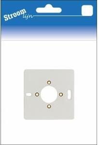 Enzo Montageplaat 1-voudig wit 6650710