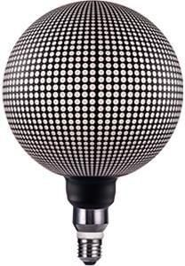 Enzo Nordlux LED Globe G200 E27 5-10W 2700K MAGICIAN stippen zwart 2760450