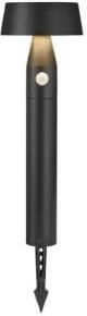 Enzo Nordlux LED Solar tuinlamp op spie Nama 1W 3000K zwart 50cm 4802840