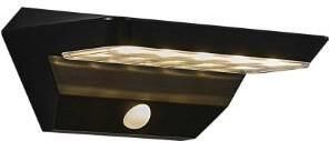 Enzo Nordlux LED Solar wandlamp Agena 5W 3000K zwart 4802820