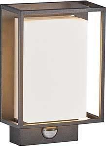 Enzo Nordlux LED Wandlamp Nestor sensor zwart 8W 2700K IP44 4800890