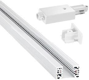Enzo Nordlux Link Rail 1 fase 1 8 meter wit incl aansluitstuk 5049119