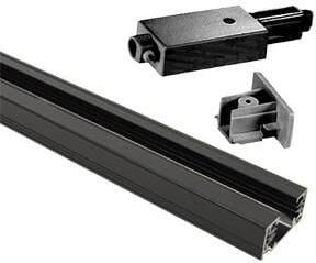 Enzo Nordlux Link Rail 1 fase 1 8 meter zwart incl aansluitstuk 5049129