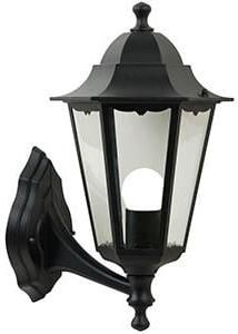 Enzo Nordlux Wandlamp Cardiff Up E27 zwart IP44 4800922
