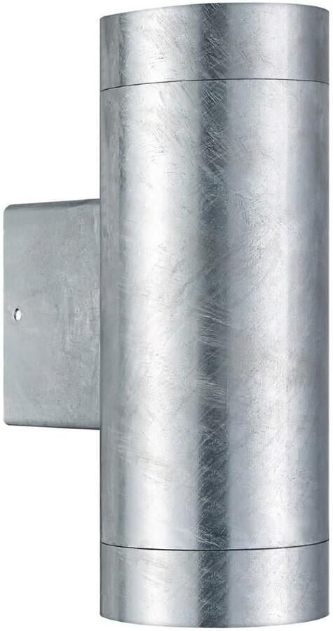 Enzo Nordlux Wandlamp Tin Maxi Double 2x GU10 verzinkt IP54 4800938