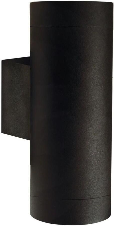Enzo Nordlux Wandlamp Tin Maxi Double 2x GU10 zwart IP54 4800936