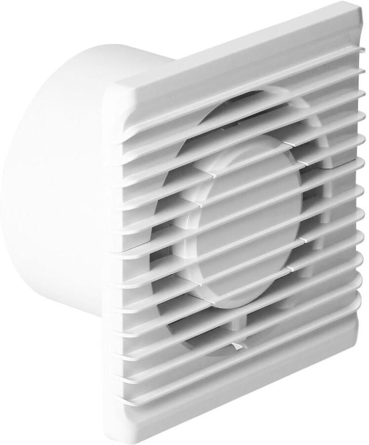Enzo Orno Badkamer Toilet ventilator wit 100mm + timer 8611010